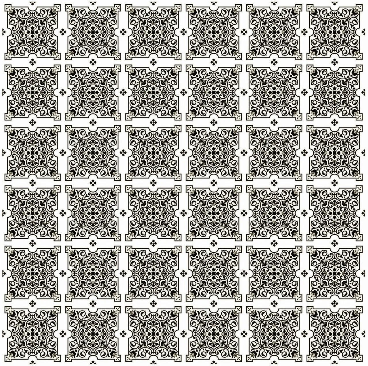 Julien Black White Tiles Contact Paper 9 FT.