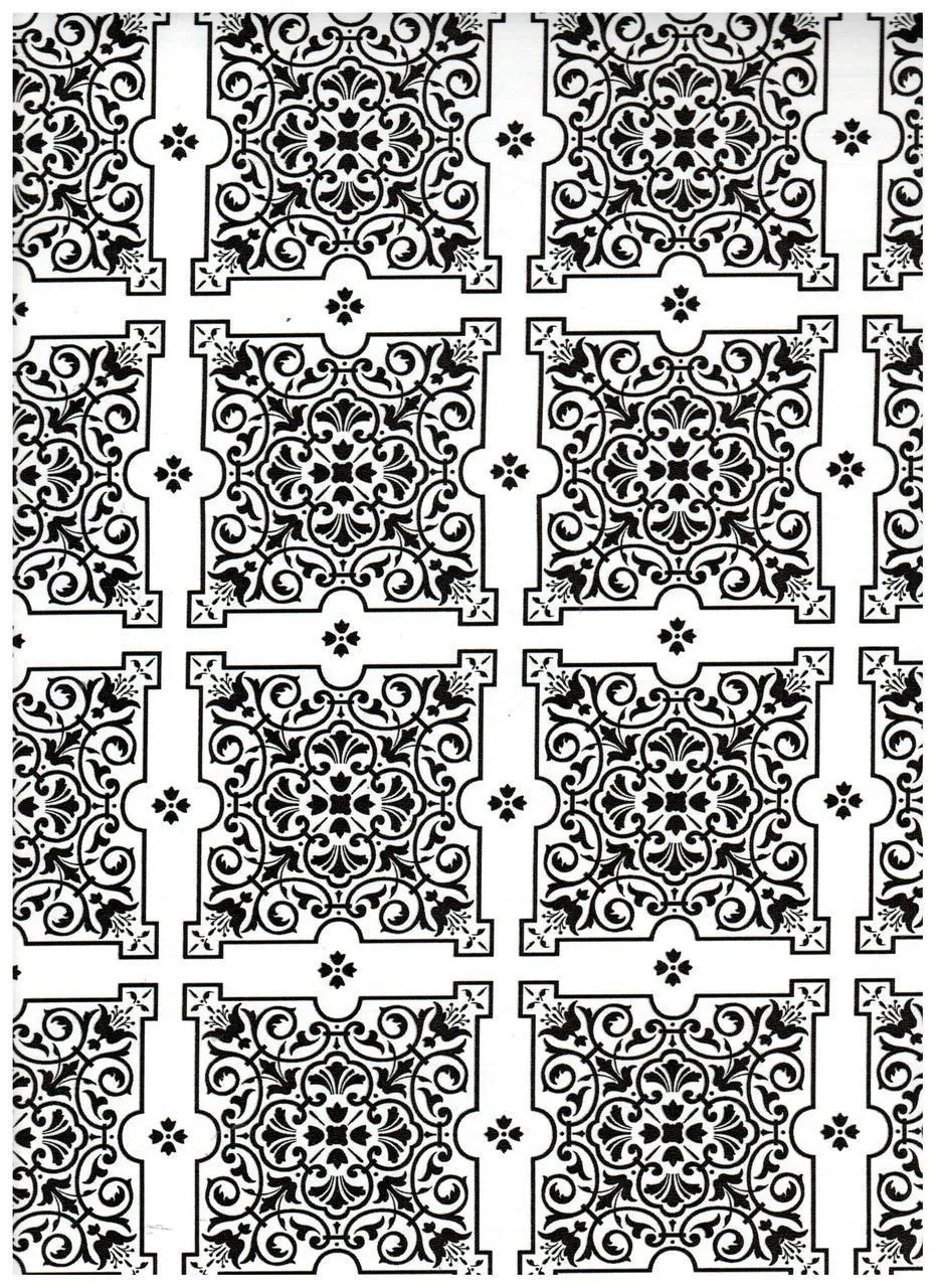 Julien Black White Tiles Contact Paper 9 FT.