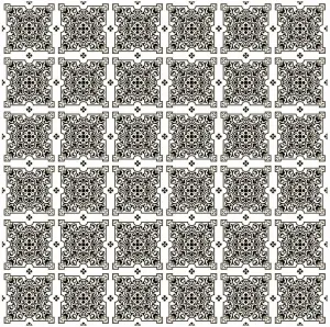 Julien Black White Tiles Contact Paper 9 FT.
