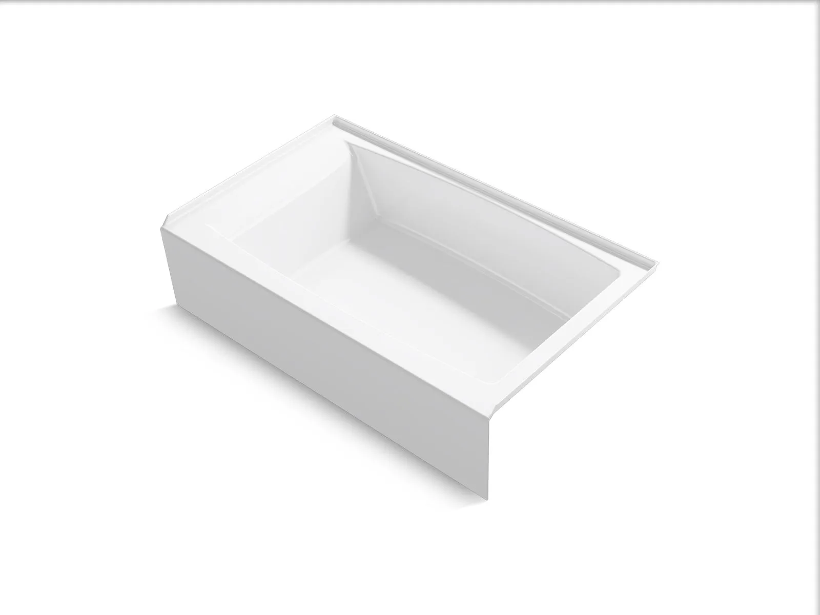 KOHLER K-26107-RA Entity 60" x 36" alcove bath with right drain