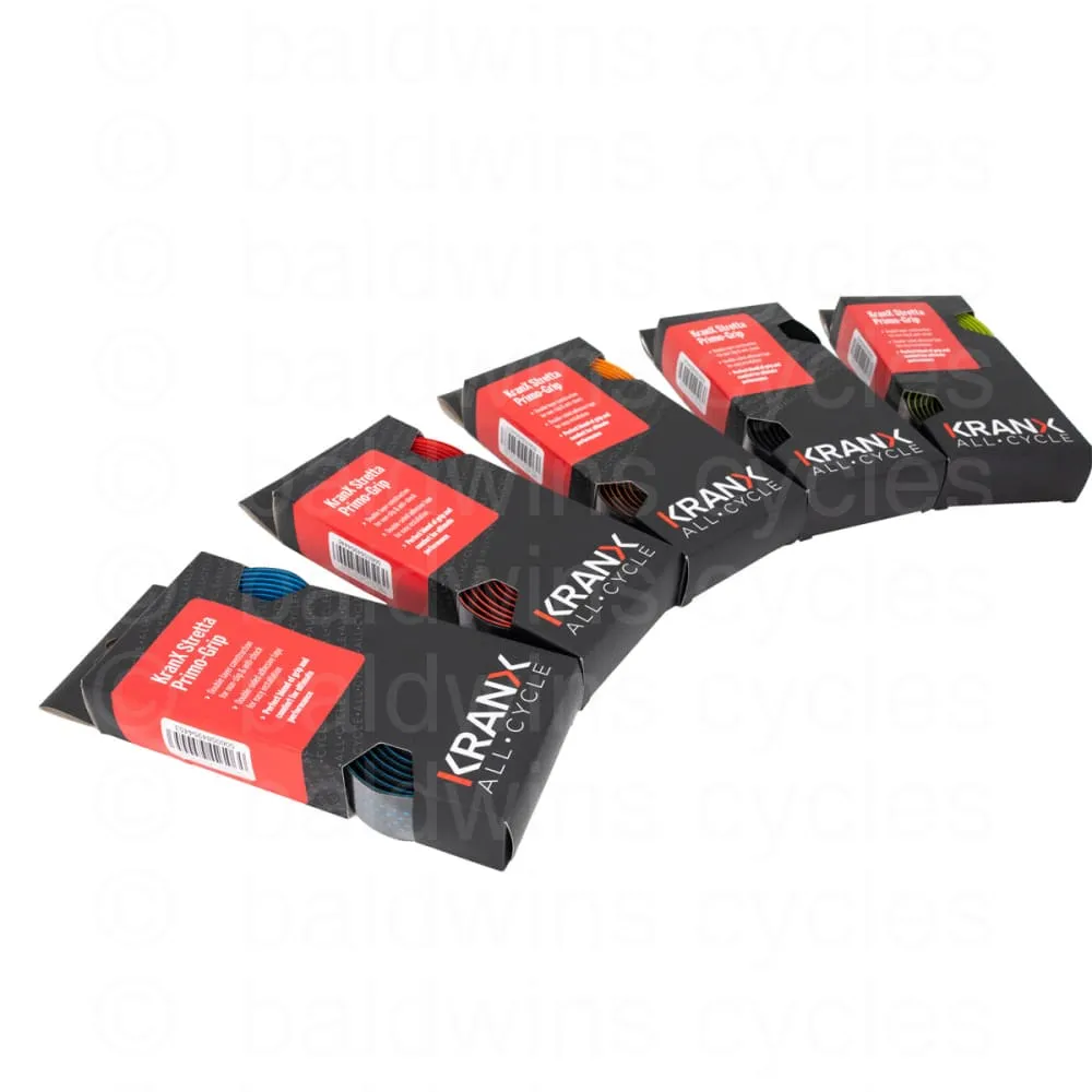 KranX Stretta Primo-High Grip Anti-Shock Handlebar Tape - Green Fluo