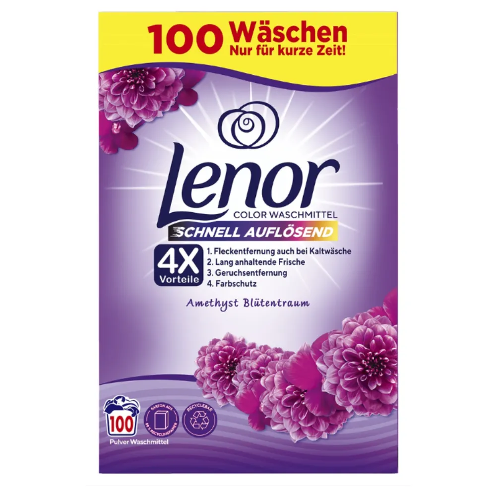 Lenor Amethyst Blossom Dream Powder Detergent -6 Kg / 100 WL