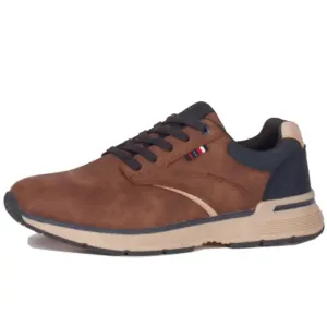 Lloyd & Pryce Mens Trainers Heyes Dark Camel