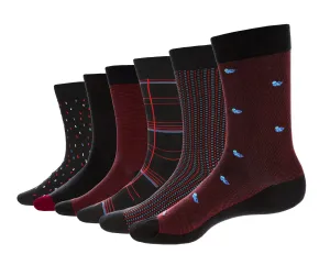 MEN'S PREMIUM COTTON RICH SOCKS DRESS AND CASUAL SOCKS (MLA) - 6 PK