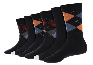 MEN'S PREMIUM COTTON RICH SOCKS DRESS AND CASUAL SOCKS (MP) - 6 PK