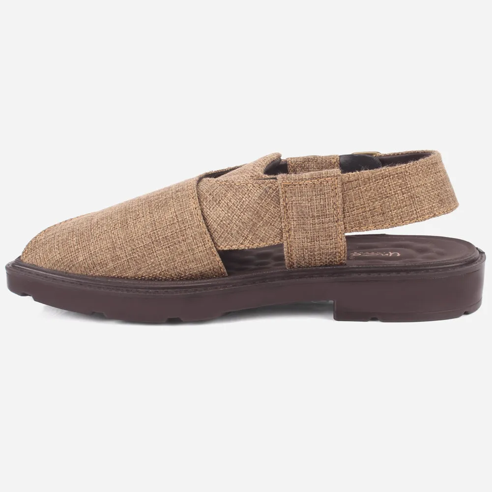 Men's "SIDIQ" Leather Flat Peshawari Sandals