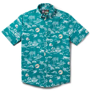 MIAMI DOLPHINS THROWBACK PERFORMANCE BUTTON FRONT