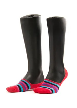 Multi Colored Stripes Design Men Invisible Socks
