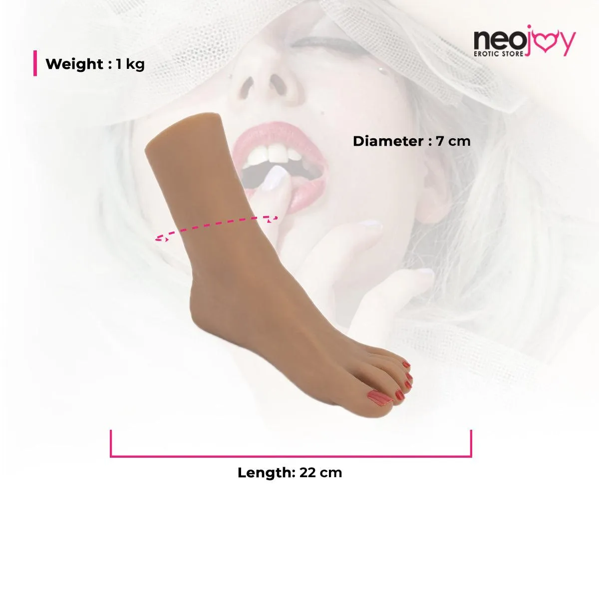 Neojoy Emma Internal Skeleton & Toenails -  0.55 kg - Brown