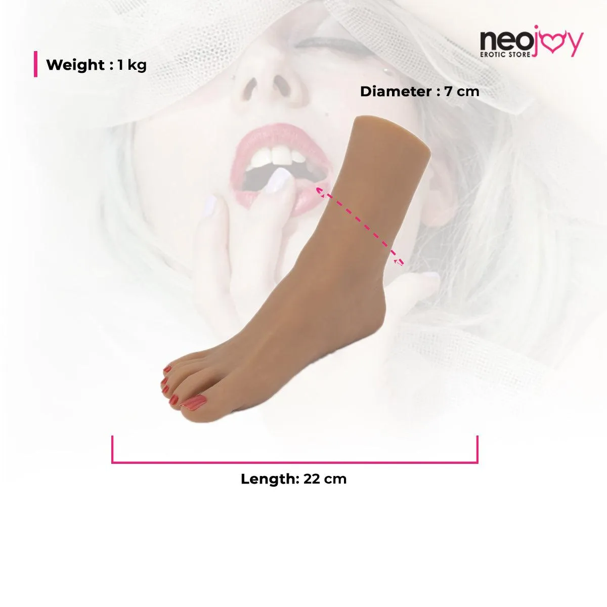 Neojoy Emma Internal Skeleton & Toenails -  0.55 kg - Brown