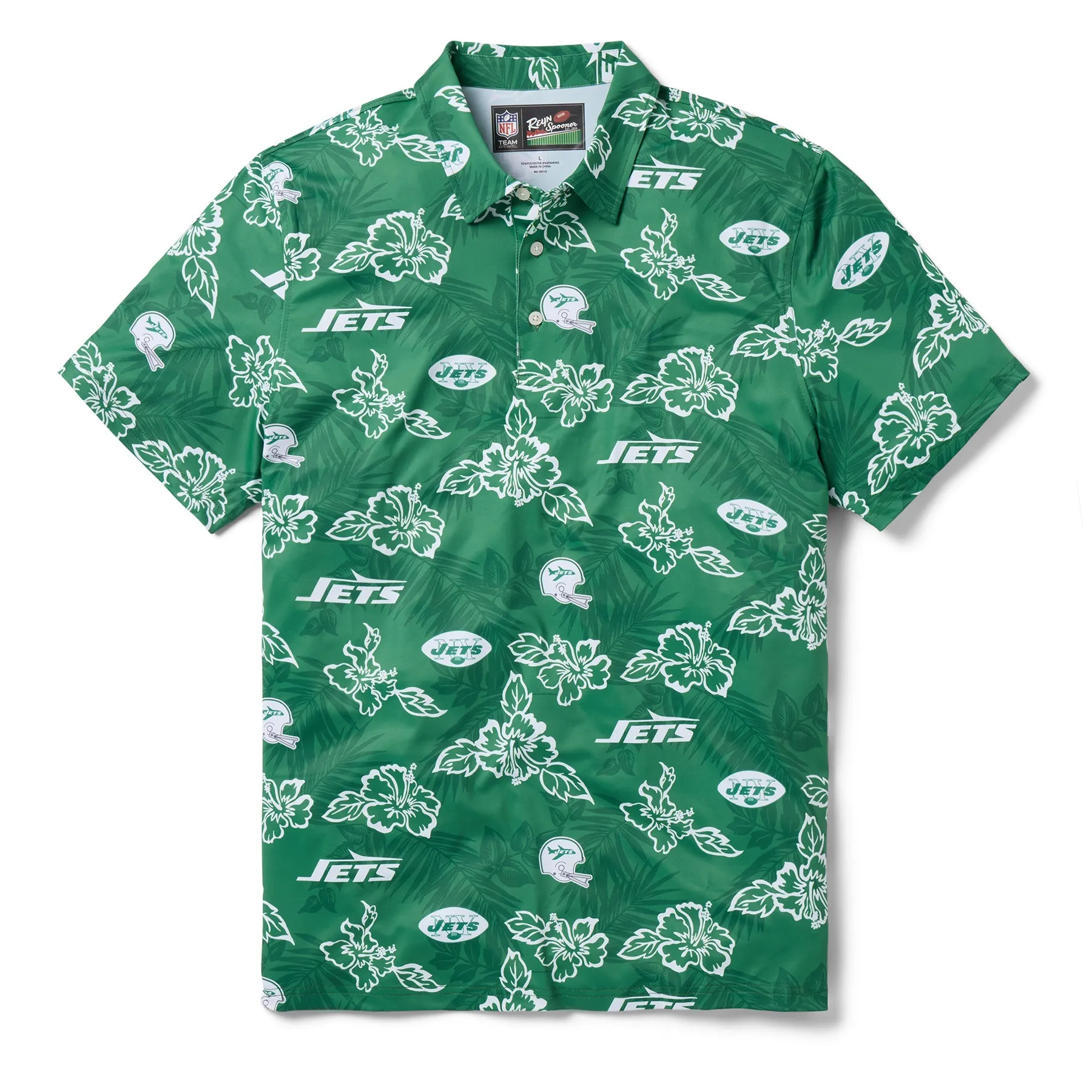 NEW YORK JETS THROWBACK PERFORMANCE POLO