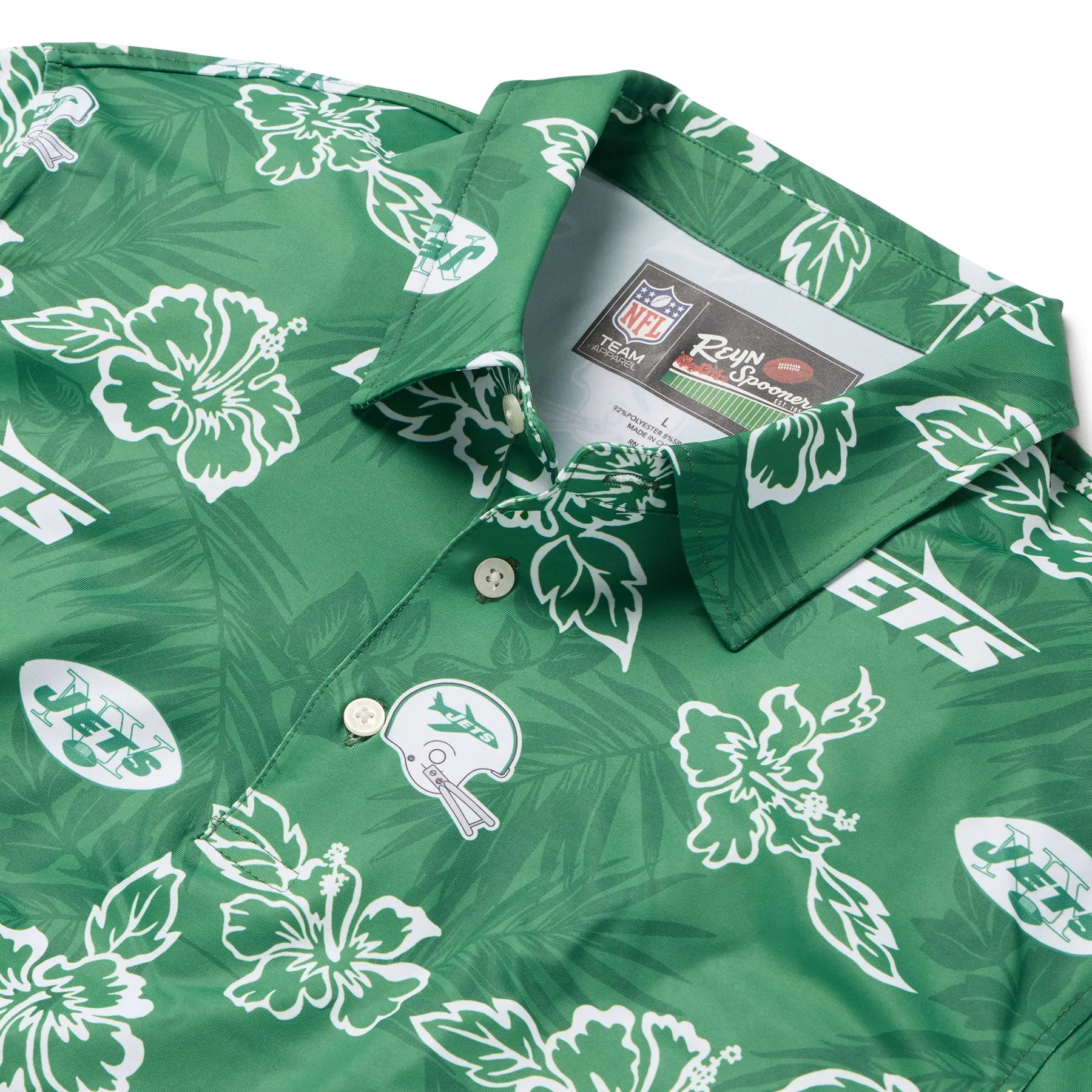 NEW YORK JETS THROWBACK PERFORMANCE POLO