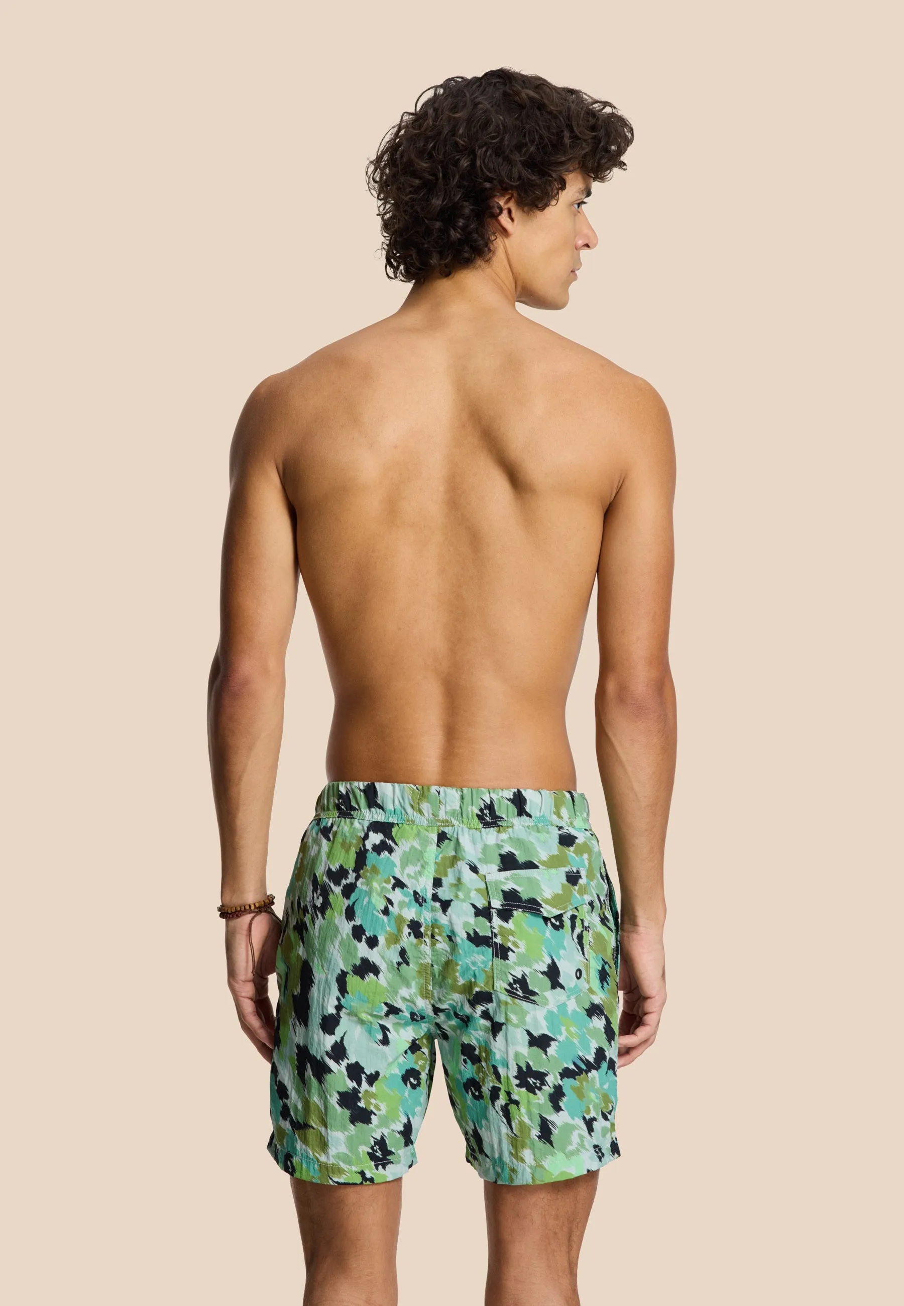 NICK QUICK DRY swim shorts digital camo | green