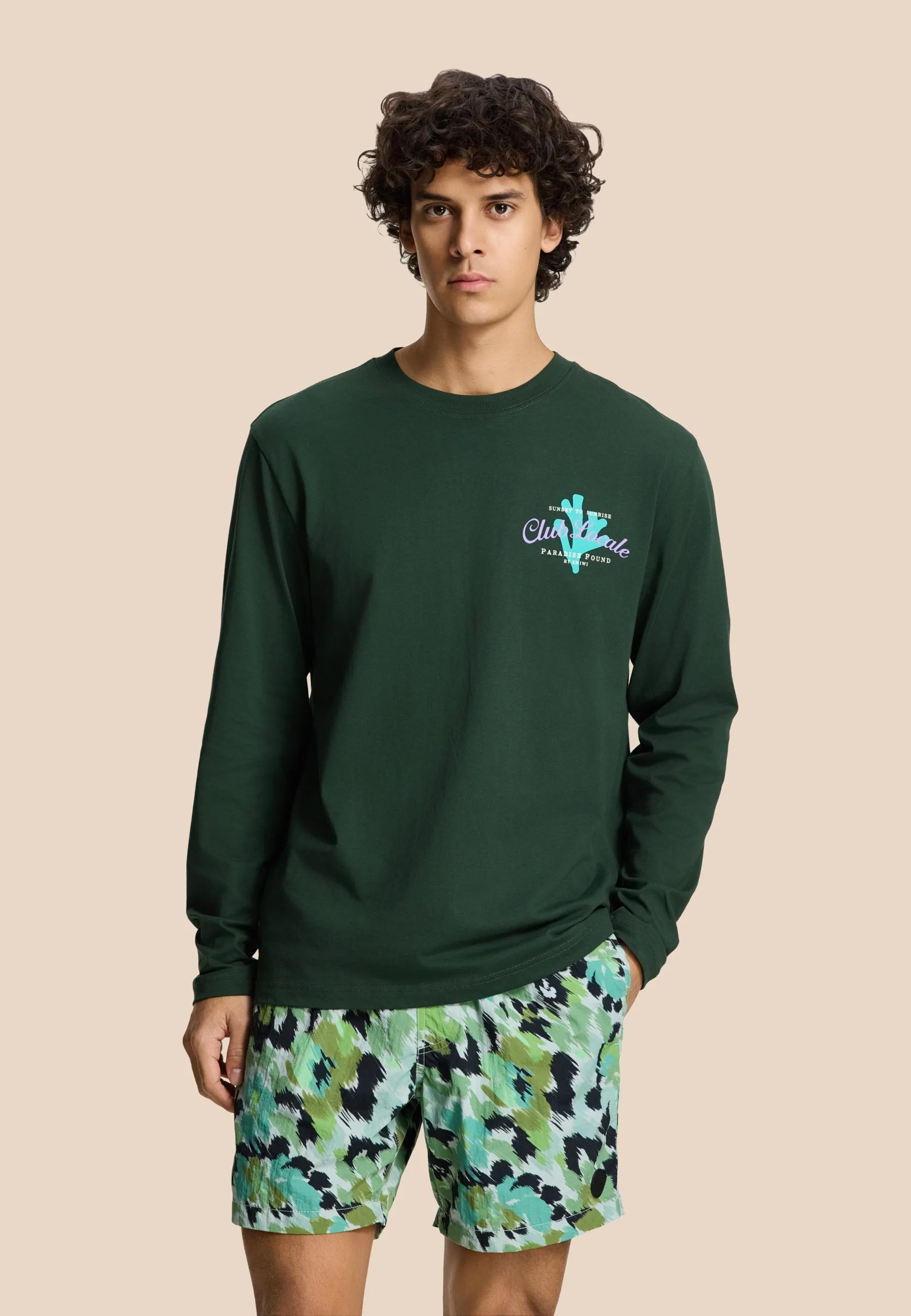 NICK QUICK DRY swim shorts digital camo | green