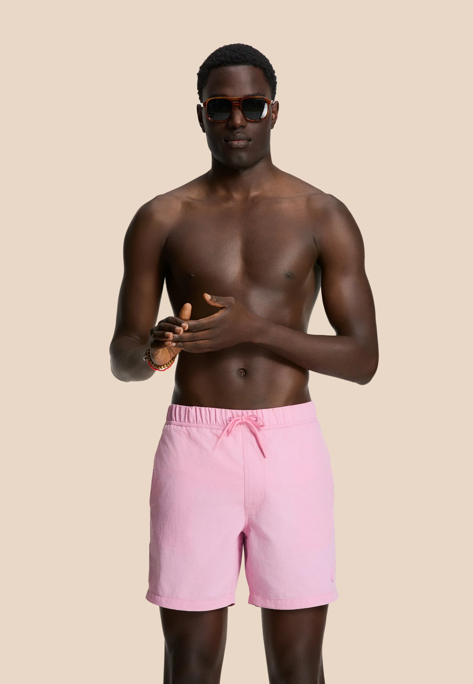 NICK QUICK DRY swim shorts solid | pink chalk