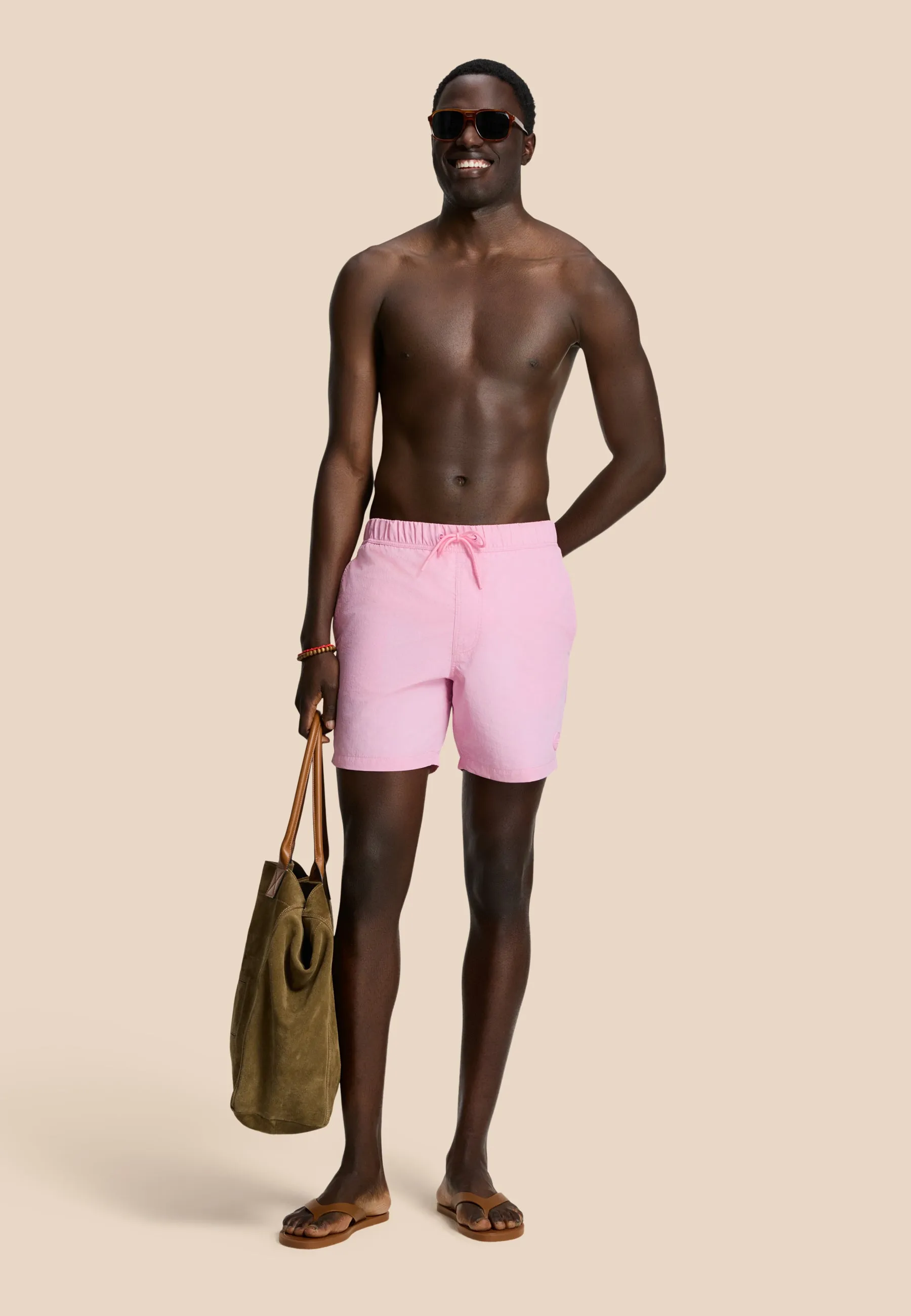 NICK QUICK DRY swim shorts solid | pink chalk