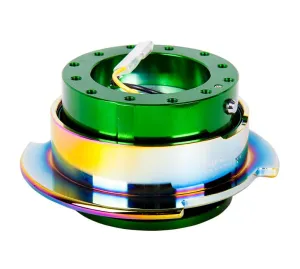 NRG SRK-250GN-MC Green Body / Neo Chrome Ring Quick Release Gen 2.5