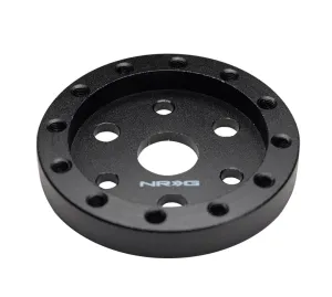 NRG SRK-36BK Black 3 Hole to 6 Hole Steering Wheel Adapter 1/2"