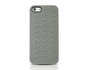 Odoyo SharkSkin Series iPhone 5 and 5S Silicone Case - Mist Gray