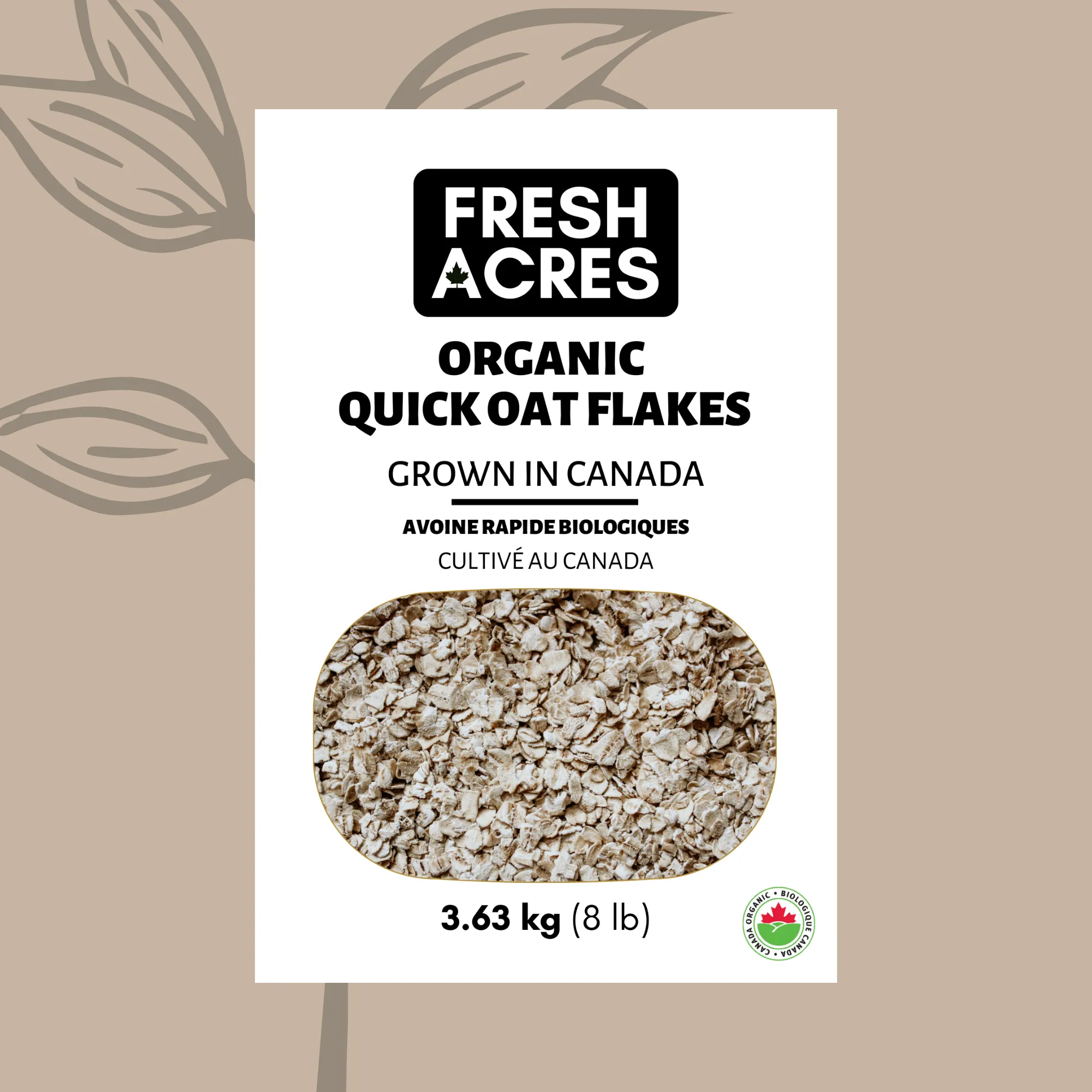Organic Quick Oat Flakes - 3.63kg (8lb)
