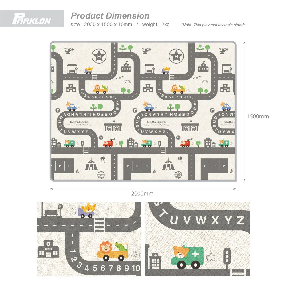 Parklon Single Sided PE Roll Mat Simple Road