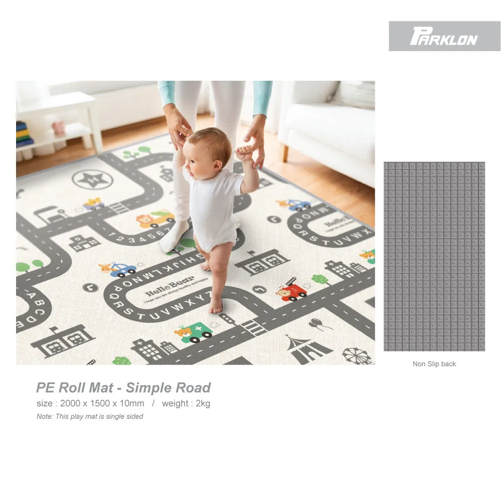 Parklon Single Sided PE Roll Mat Simple Road