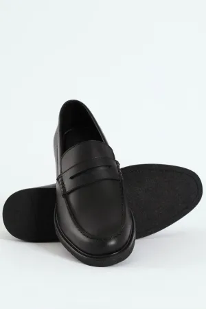 Penny Moccasin Formal Shoe - Black