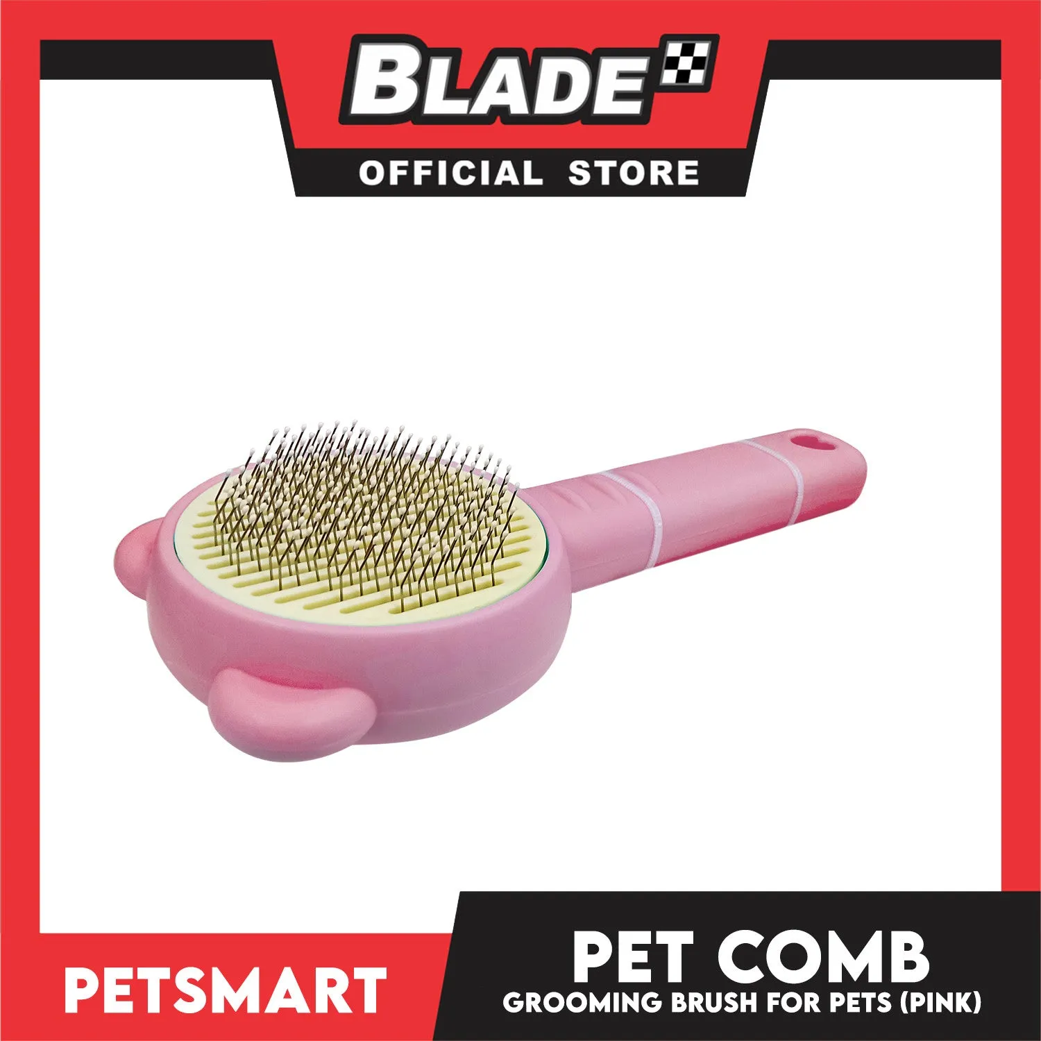 Pet Comb Easy Clean 01 (Pink) Grooming Brush for Pets