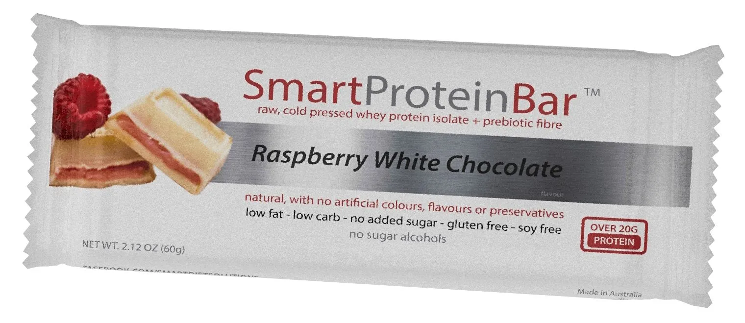 Raspberry White Chocolate Smart Protein Bar - Best Before 24 Apr 2025