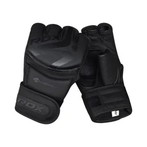 RDX F15 NOIR MMA GRAPPLING TRAINING GLOVES OPEN PALM THUMB PROTECTION