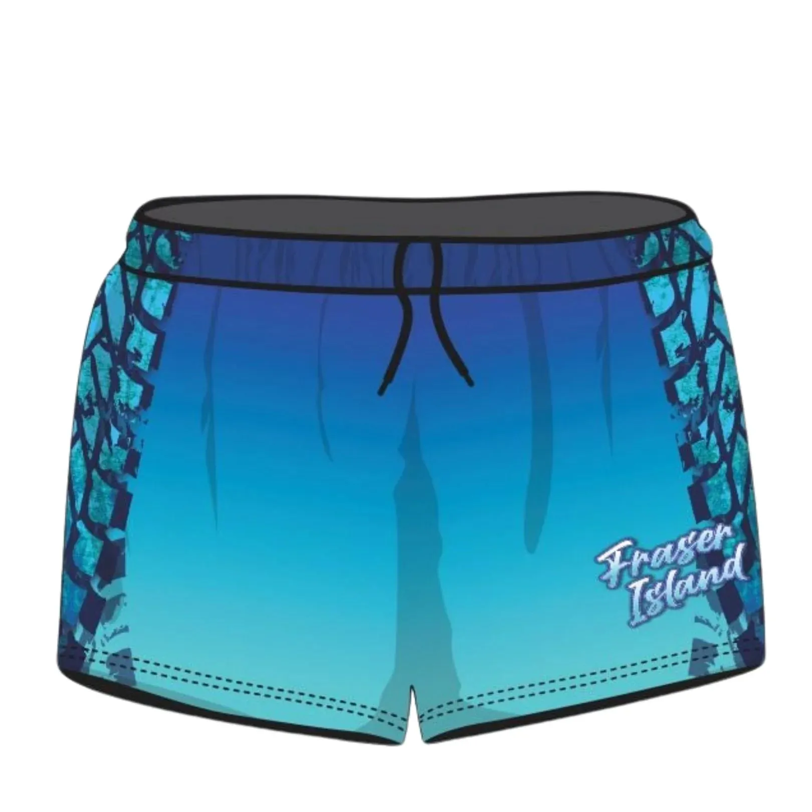 Rugby Shorts | Fraser Island (K'gari) Trax Blue ★Pre-Order★