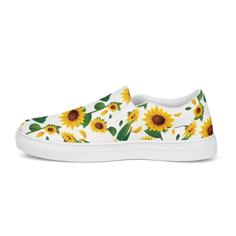 Runway Ready Sunflower Canvas Shoes for Women