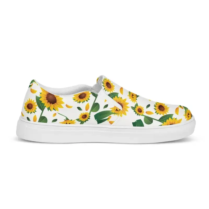 Runway Ready Sunflower Canvas Shoes for Women