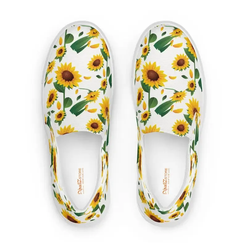 Runway Ready Sunflower Canvas Shoes for Women