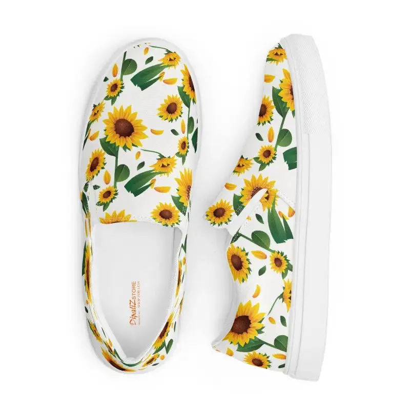 Runway Ready Sunflower Canvas Shoes for Women