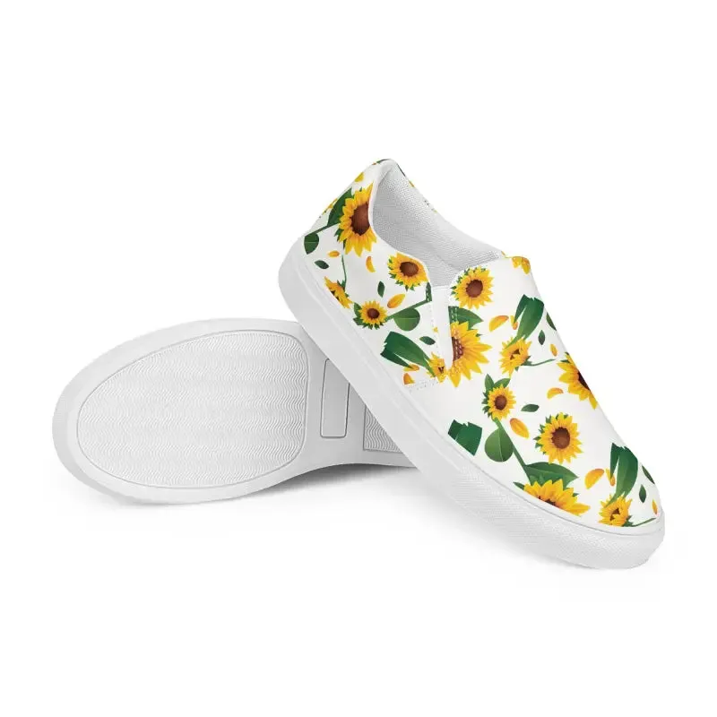 Runway Ready Sunflower Canvas Shoes for Women