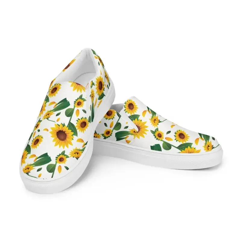 Runway Ready Sunflower Canvas Shoes for Women