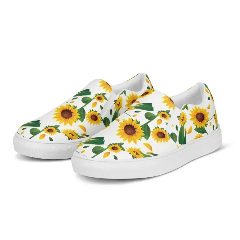 Runway Ready Sunflower Canvas Shoes for Women