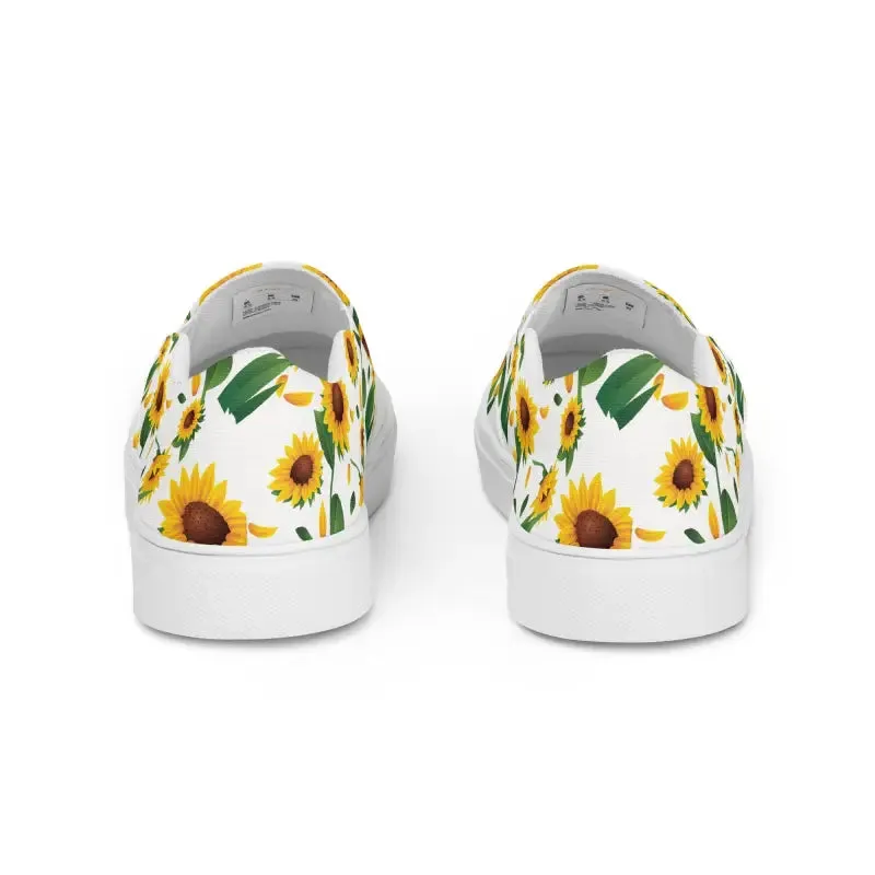 Runway Ready Sunflower Canvas Shoes for Women