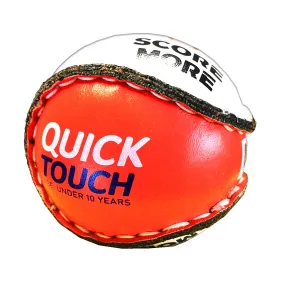Score More Quick Touch Red Kids Hurling Sliotar