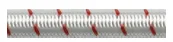 Shock Cord Fleck 10mm White with Red Feck - Sold per Metre