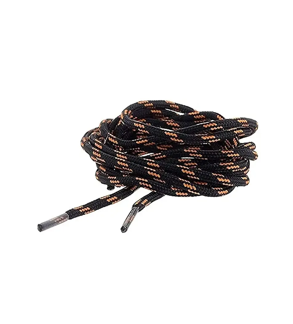 SHOESHINE Shoe Lace (1 Pair) 4mm Black Round Shoelace & Boot Laces