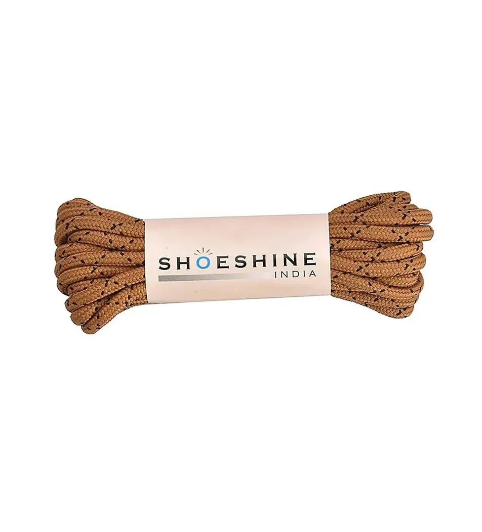 SHOESHINE Shoe Lace (1 Pair) 4mm Black Round Shoelace & Boot Laces