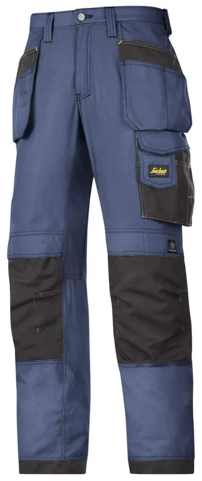 Snickers Lightweight Rip Stop Work Trousers with Knee Pad & Holster Pockets - Old School Series