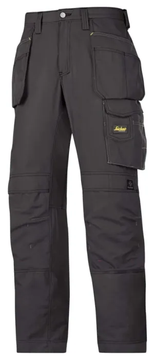 Snickers Lightweight Rip Stop Work Trousers with Knee Pad & Holster Pockets - Old School Series