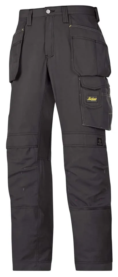 Snickers Lightweight Rip Stop Work Trousers with Knee Pad & Holster Pockets - Old School Series