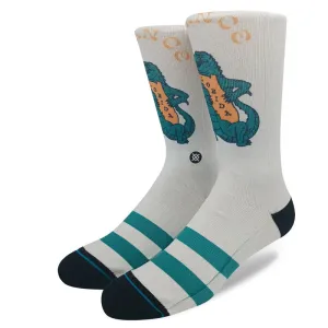 Stance Gator Crew Sock Off White