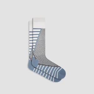 Stripe and Dot Mid-Calf Socks