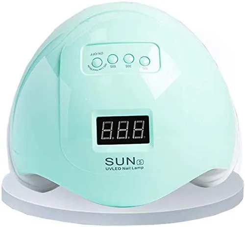 SUN5 Nail Lamp,48W UV Led Nail Dryer with 4 Timer Setting & Sensor for Gel Nails and Toe and Nail Curing (Pink)