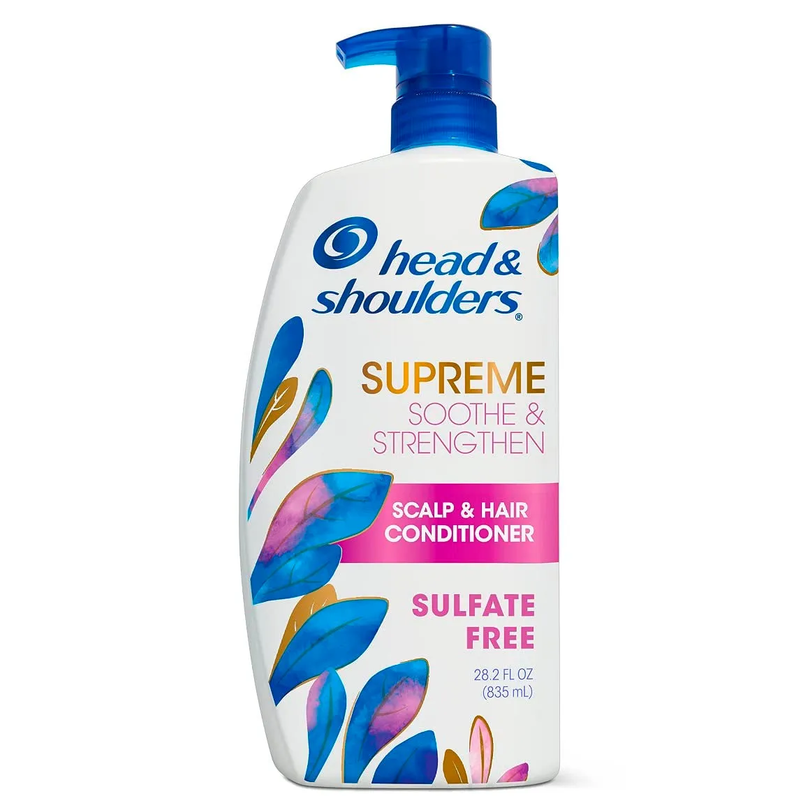 Supreme Sulfate Free Shampoo and Conditioner Set for Dry Scalp and Dandruff Treatment, Soothe and Strengthen with Argan Oil and Rose Essence, 21.2 Fl Oz